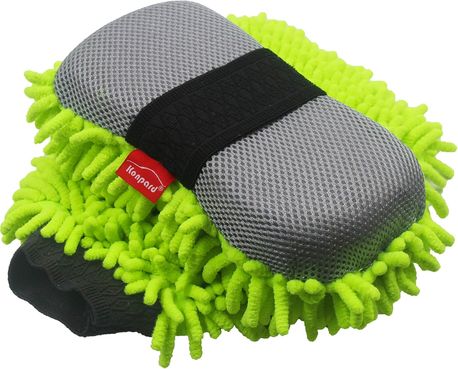 Konpard Ultimate Car Wash Mitt - 2 Pack - Premium Chenille Microfiber Wash Mitt - Wash Sponge - Wash Glove - Lint Free - Scratch Free: Automotive