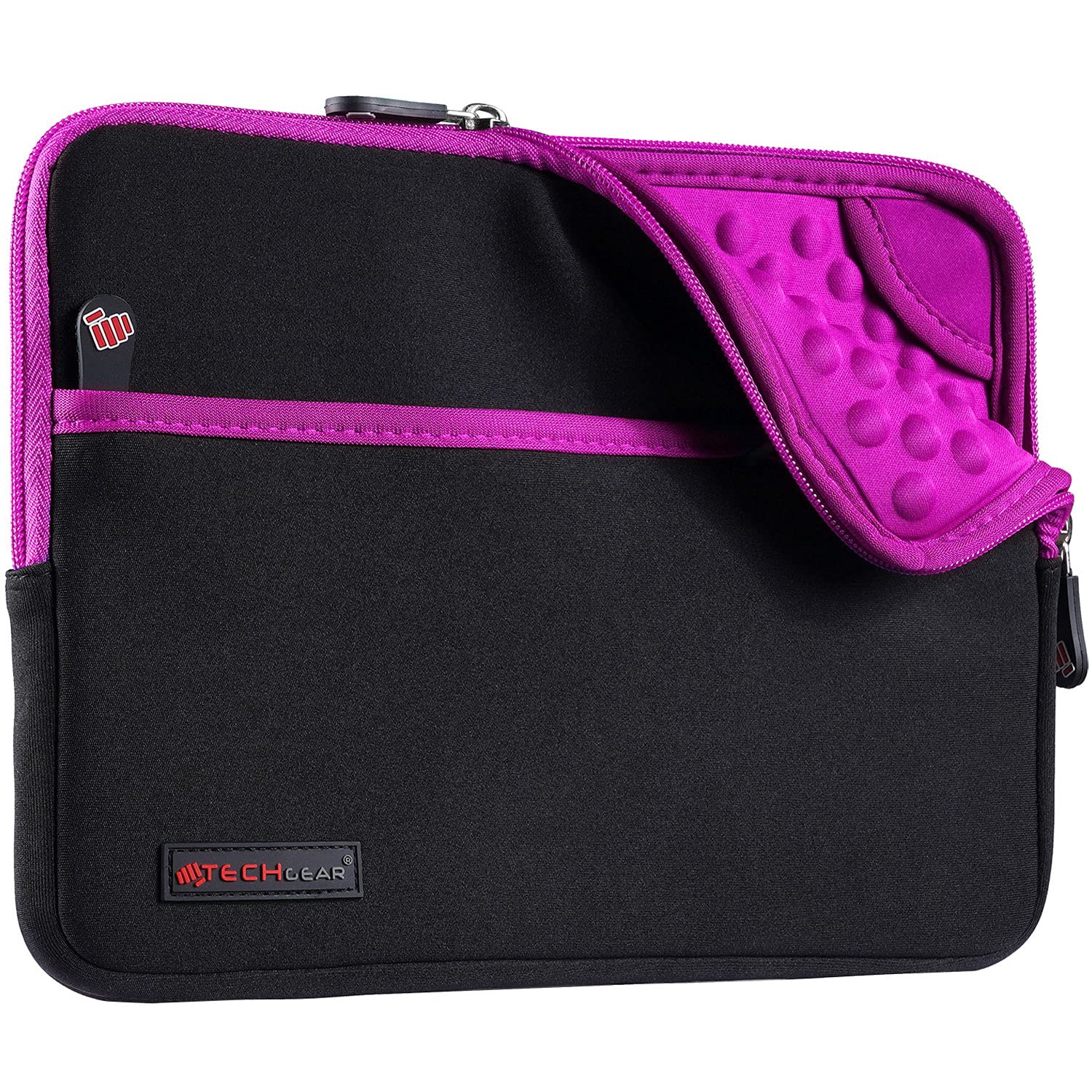 TECHGEAR Sleeve Pouch for iPad A16 11" (11th Gen), Air 1–5, iPad 10.9" (2022), 10.2, 9.7, iPad Pro 11" (1st–5th Gen), Air/Pro 10.5" Neoprene Protective Zipper Sleeve Bag with Bubble Padding & Pocket