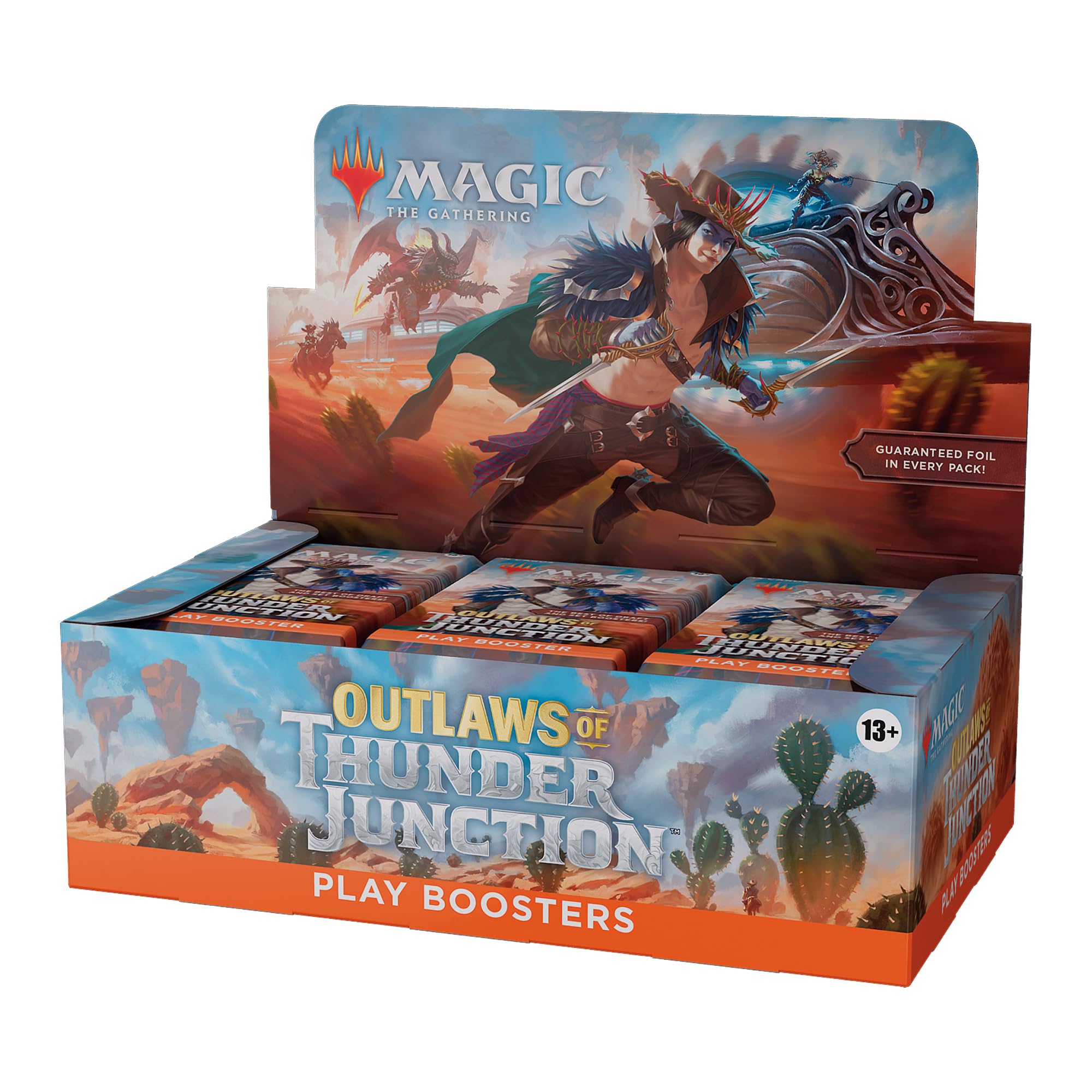 Magic The Gathering Outlaws of Thunder Junction Play Booster Box - 36 Packs (504 Magic Cards) (English Version)