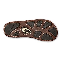 OLUKAI Mekila Men's Beach Sandals, Full-Grain