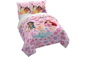 Jay Franco Duvet Cover Set - 3 Piece Comforter Cover and Sham Set, Super Soft Cozy Kids Bedding (Insert Not Included) Pink - 