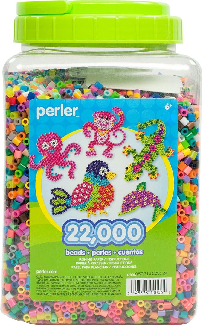 Perler Beads 22,000 Count Bead Jar MultiMix Colors 17000 Amazon.ca