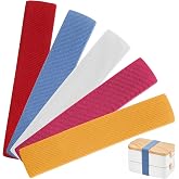 Dplolng 5 Pcs Bento Box Strap,Lunch Box Band Bento Boxes Band Elastic Strap for Lunch Boxes Fixing Bands Replacement for Office Classroom Picnic Camping Outdoors Meals,5 Colors