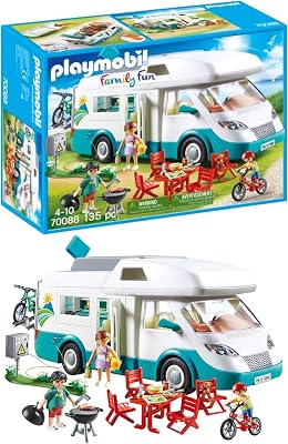 Playmobil family fun 70088 caravana de verão, a partir de 4 anos
