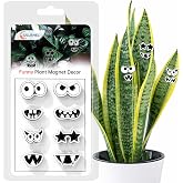 Cslehel Plant Magnets Eyes Mouth for Potted Plants， 8 PCS Fridge Magnets Monster Magnet Eyes, Funny Plants Pins Lndoor Outdoor Kitchens Whiteboard Office Plants Accessories