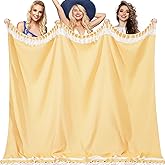 Genovega Oversized Giant Turkish Beach Towel Blanket Extra Large XXL Lightweight Quick Dry Sand Free Boho Throw Pool Cloud Sandrpoof Blankets Women Men Big Jumbo Wide 2 Person Size Dot Yellows