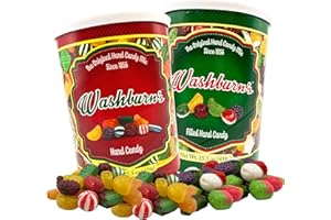 Needzo Old Fashioned Christmas Candy Assortment, Original and Filled Hard Candies, Bulk Tubs of Assorted Flavors for Bowl Fillers (Pack of 2) 15 Ounces