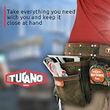 Tucano Leather Tool Belt Framers Carpenters Electricians 12 Pouches 32-50" view 3