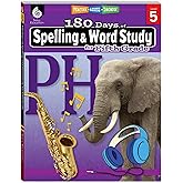 180 Days™: Reading, Vocabulary/Language for 5th Grade Practice Workbook for Classroom and Home, Cool and Fun Practice Created by Teachers