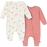 Modern Moments by Gerber Unisex Baby Viscose 2-pack Footless Coveralls