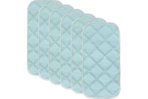Sunny zzzZZ 6 Pack Baby Waterproof Changing Pad Liners - Quilted Thicker Ultra Soft Changing Table Cover Liners - Durable & Easy to Clean - Blue - 23" x 11"