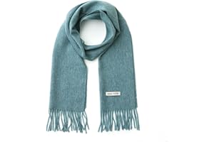 linişte 100% Wool Scarf - Men and Women Winter Warm Soft Luxurious Solid Colors Gift Box