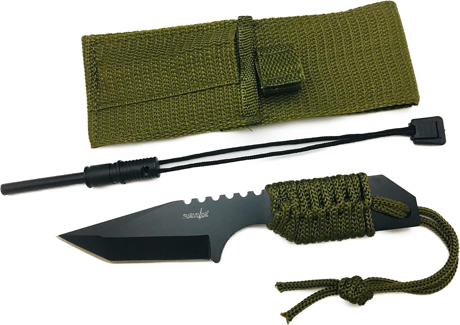 Amazon Survivor シースナイフ サバイバルナイフ ファイアスターター付属 縄ハンドル Hk 1063 Survivor シースナイフ Amazon Survivor シースナイフ サバイバルナイフ ファイアスターター付属 縄ハンドル Hk 1063 Survivor シースナイフ