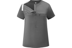 HORSSLE Women Chemo Shirts for Port Access 2-Side Snap Shoulder Surgery & Dialysis Recovery Shirts, Lightweight & Breathable