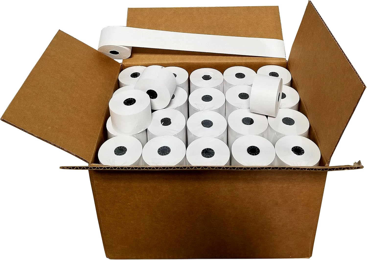 44mm x 165' BOND CASH REGISTER PAPER 100 NEW ROLLS Office Products