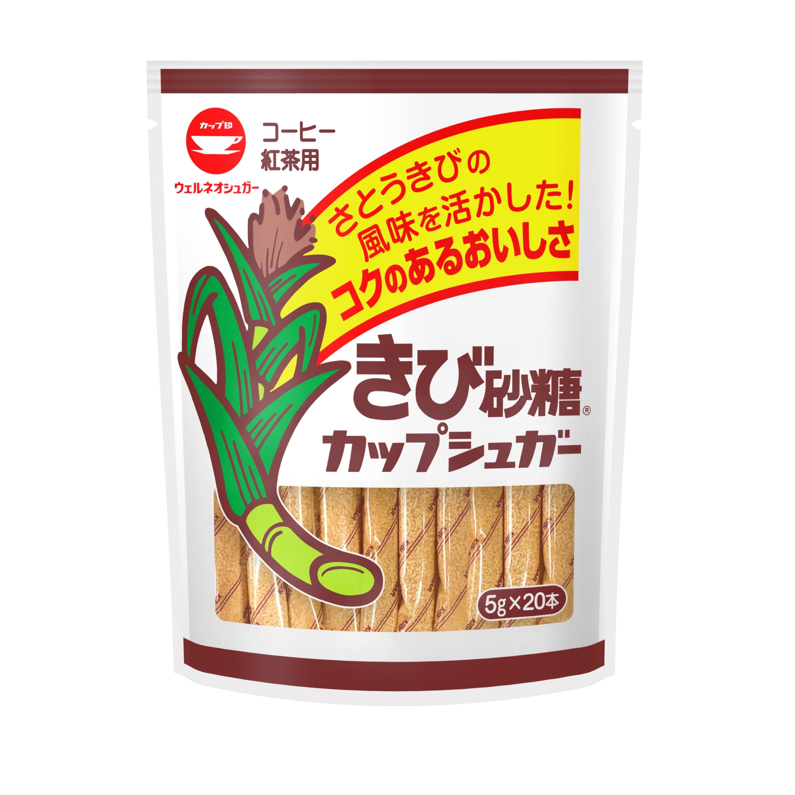 カップ印 きび砂糖カップシュガー 5g×20