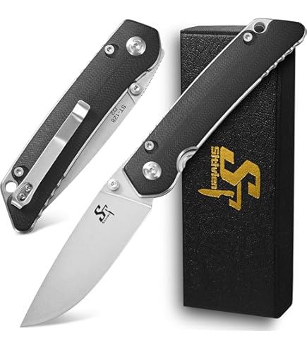 Amazon.com : Sitivien ST102 Folding Knife, D2 Steel Blade+G10