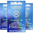 Gillette Clinical Antiperspirant and Deodorant for Men, 72hr Sweat & Odor Protection, Long Lasting Freshness, Anti-White Mark Technology, Soft Solid, Arctic Ice Scent, 1.7 oz (Pack of 3)