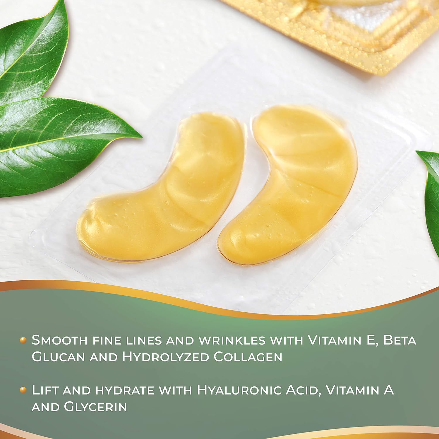 Under Eye Patches for Puffy Eyes I Under Eye Mask Dark Circles and Puffiness I UnderEye Gel Patches and Under Eye Pads w Collagen I 24k Gold 15Pack : Beauty