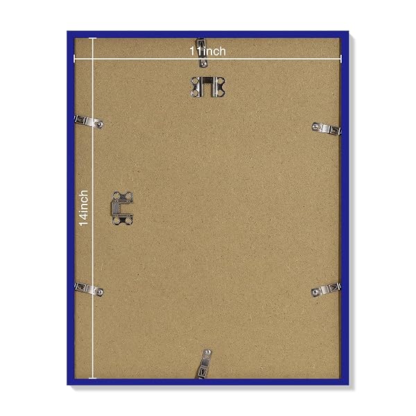 DECORUHOME 11X14 PICTURE FRAME SET OF 10, DISPLAY PHOTOS 8X10 WITH MAT OR 11X14 UNMATTED FOR PICTURE FRAMES COLLAGE WALL DECOR, ROYAL BLUE