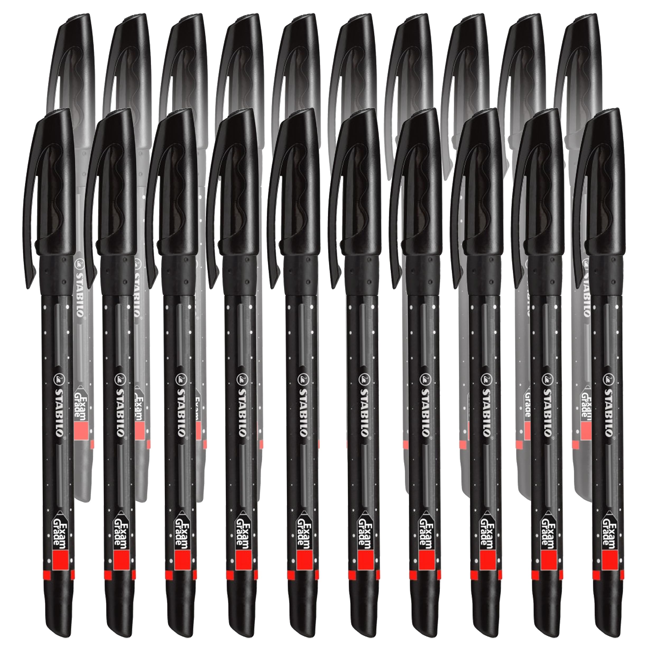 STABILO Ballpoint Pen Exam Grade - Black Ink (20)