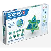 Geomag Classic Magnetic Toys for Kids Ages 5+, 114pc Educational STEM Magnets for Kids - Swiss-Made Magnetic Blocks, Tiles and Building Toys from 100% Recycled Plastic