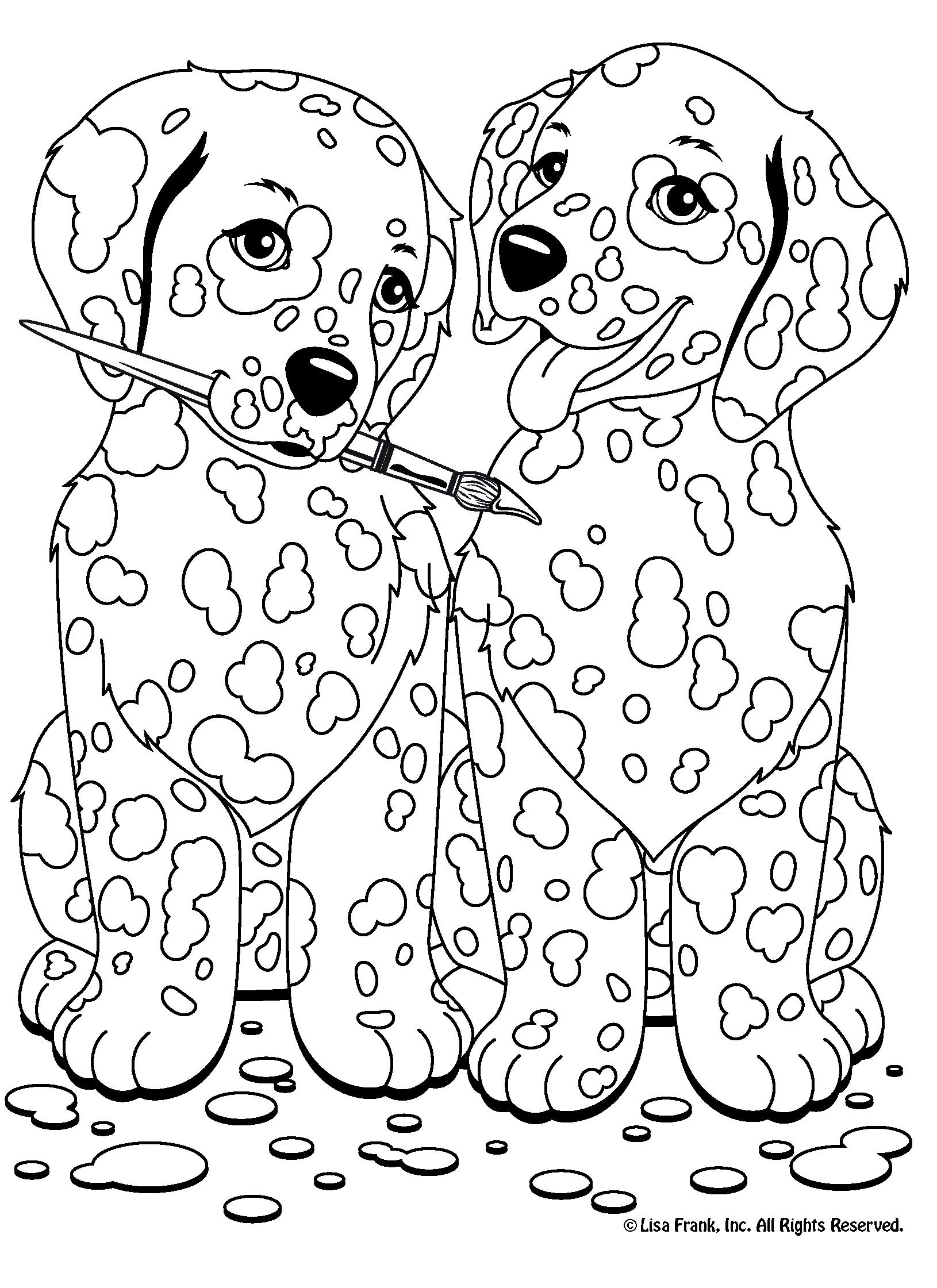 Printable Lisa Frank Coloring Pages