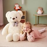 IKASA Giant Teddy Bear 78cm White Soft Plush Toy EN71 ASTM Safe Gift view 4