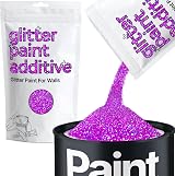 Hemway Purple Holographic Glitter Paint Additive 100g for Interiors view 1