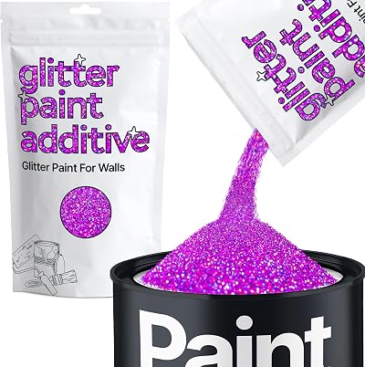 Hemway Purple Holographic Glitter Paint Additive 100g for Interiors