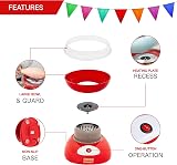 Global Gizmos Candy Floss Machine - Retro Cotton Candy Maker 500W Non-Slip Base view 3