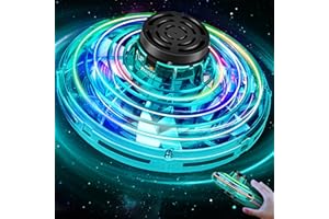 Vantexi Flying Spinner Mini Drone,Hand Controlled Drone Flying Toy New Fly UFO Magic Flying Fidget Spinner with Lights,Christmas Birthday Party Gifts for Girls Boys(Green)