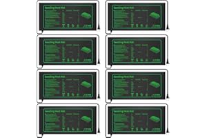 Ganeen 8 Pack Plant Seedling Heat Mat for Seed Starting Germination Grow Heating Pad 10 x 20.75 Inch Waterproof Hydroponic Warming Mat Bulk for Indoor Home Gardening Greenhouse Seed Starter