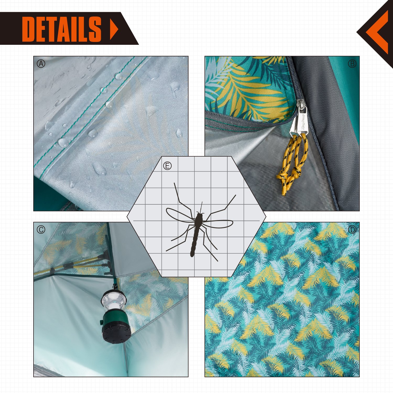 KingCamp Quick Up 3-4 Person Screen House Leisure Beach Tent UPF 50+ with Canopy for Beach Camping (Palm Green)