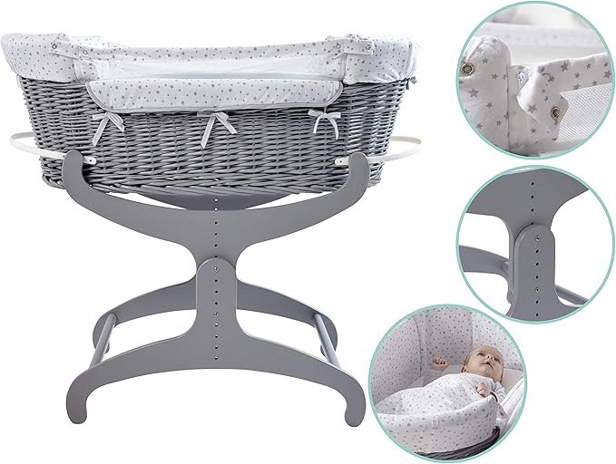 clair de lune bedside crib