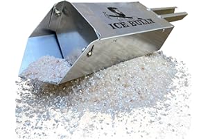 Ice Bully Handheld Spreader for Salt, Fertilizer, Feed, Seed and Sand Multi-Use Scoop Shaker to Easily Spread Snow and Ice Melt on Sidewalks, Walkways, Driveways and Parking Lots