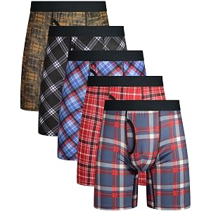 CHUAKIN Men's Big and Tall Boxer Briefs Quick Dry Performance Boxer Brief Athletic Underwear 3-5 Pack