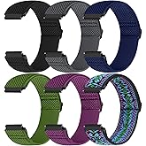 20mm Quick Release Elastic Band Compatible with Samsung Galaxy Watch 7 6 5 4 40mm 44mm/Garmin Vívoactive 6/5/3/3 Music/Forerunner 570 42mm/55/158/165/245/645/Amazift Active 2/Active/T-Rex 3 Pro 44mm