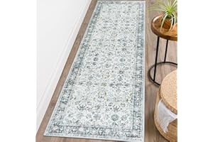 Morebes Vintage Washable Kitchen Rugs Runner Non Slip,Grey Runner Rug for Entryway Indoor,Distressed Laundry Rugs for Laundry Room Indoor Floor Carpet for Hallway Bedroom Foyer,Gray