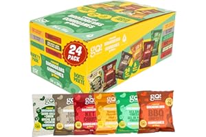 GoBeanz by Jimmy Sévigny – Crunchy Roasted Broad Beans Variety Box | High-Protein, Low-Sodium Snack for Kids & Adults | 24 Si