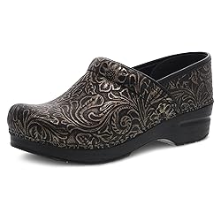 Dansko Women's Professional Black Antique Tooled
