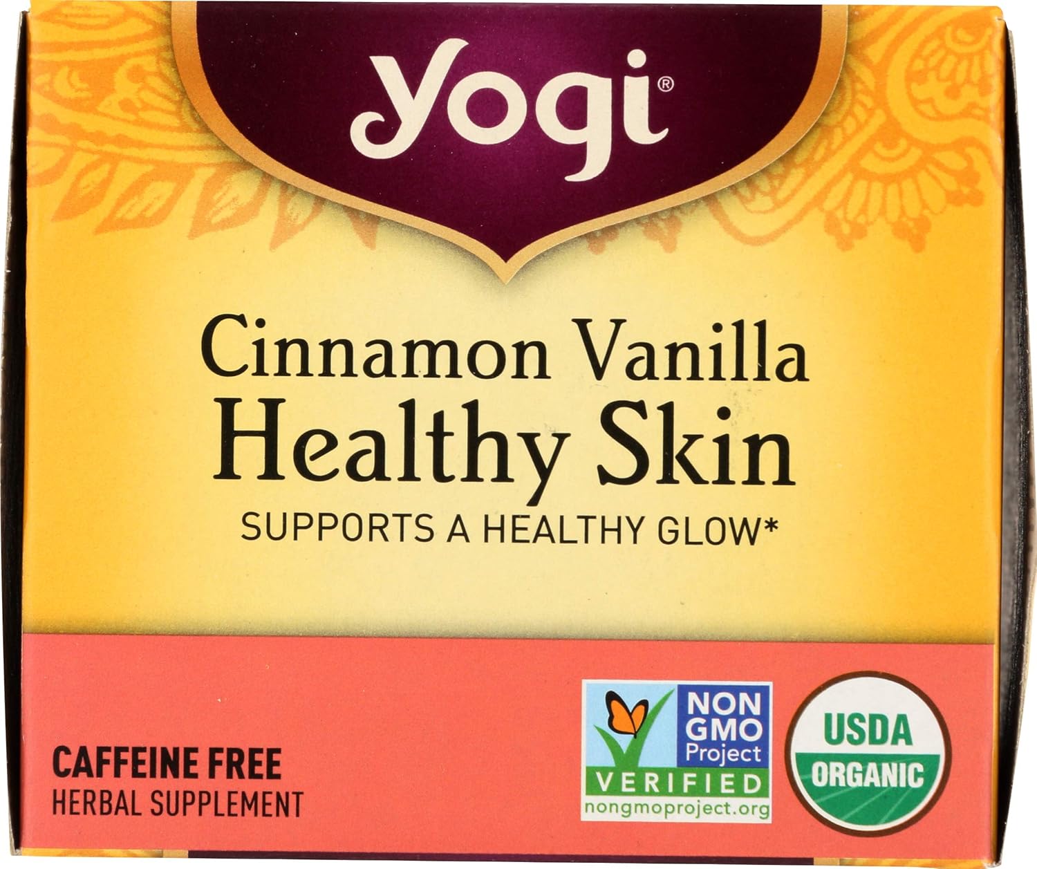 Yogi Tea, Cinnamon Vanilla Healthy Skin, 16 Count: Health & Personal Care