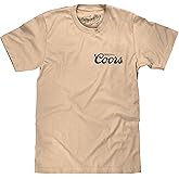 Tee Luv Men's Original Coors Rodeo Legend Double Sided Beer Logo Shirt