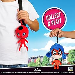 P.M.I. Miraculous Ladybug Plush Clip-on Toys | Two