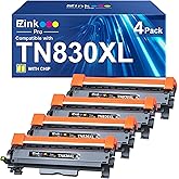 E-Z Ink Pro TN830XL TN830 Compatible Toner Cartridge Replacement for Brother TN830XL Toner Cartridge Compatible with Brother HL-L2460dw DCP-L2640DW HL-L2405W MFC-L2820DW HL-L2420DW Printer (4 Pack)
