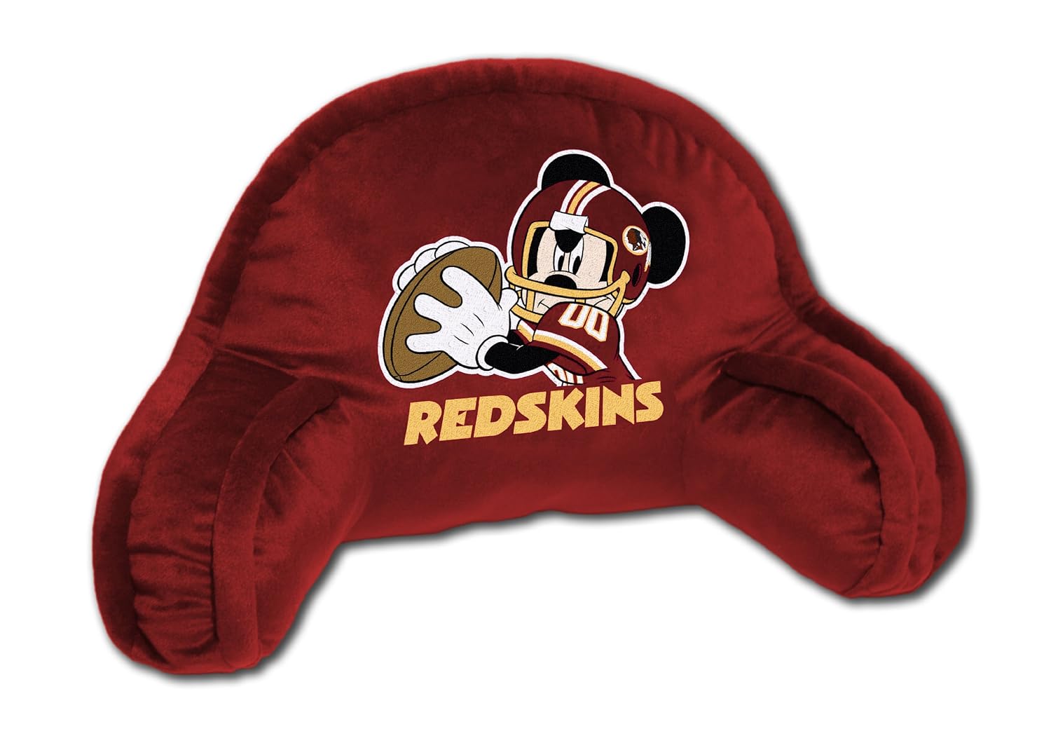 NFL Washington Redskins Mickey Mouse Plush 12-Inch-by-20-Inch Embroidered Bed Rest Pillow