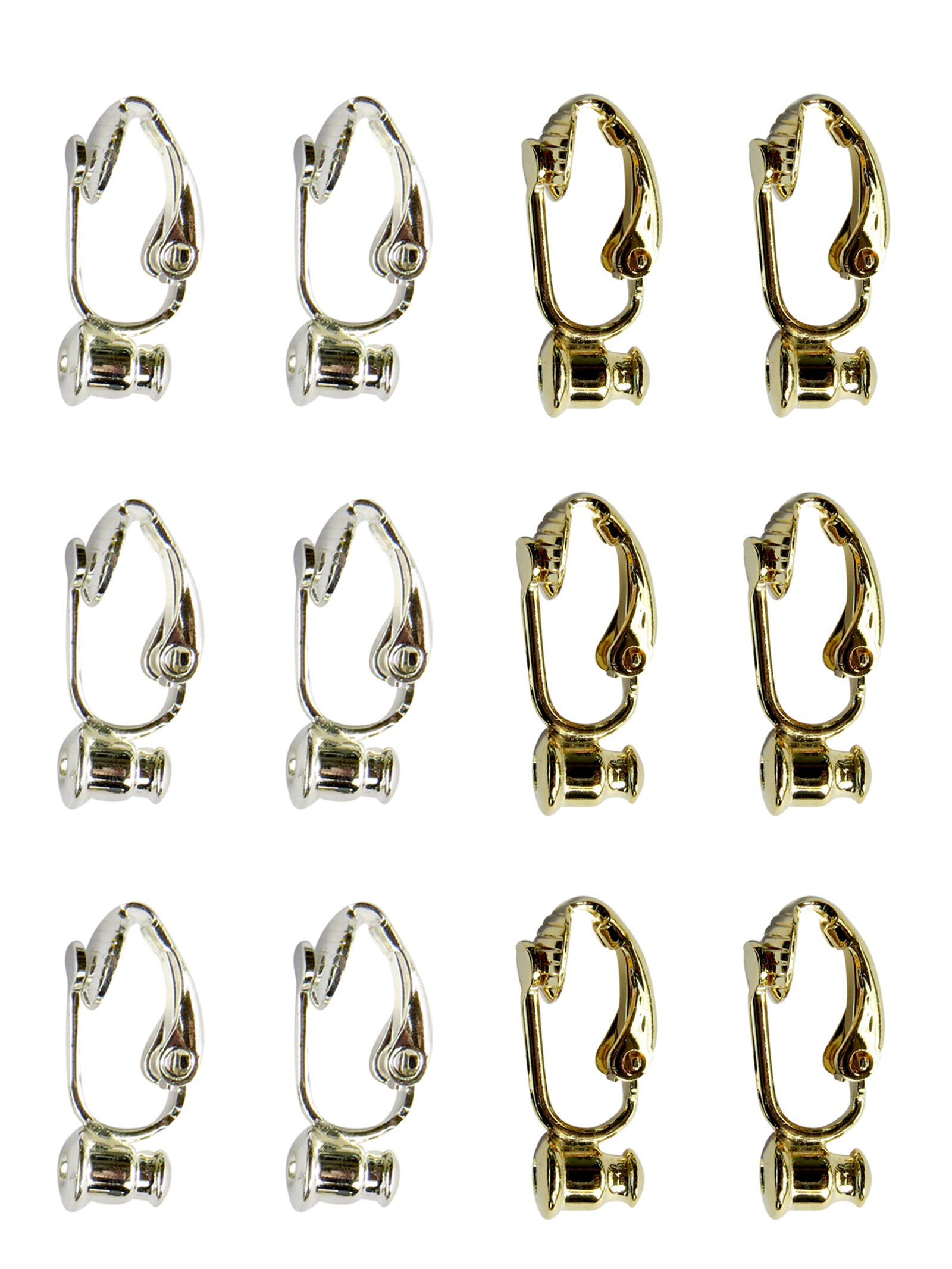 Clipon Earring Converter. 12 Pair! Turn Any Post or Stud Earring Into