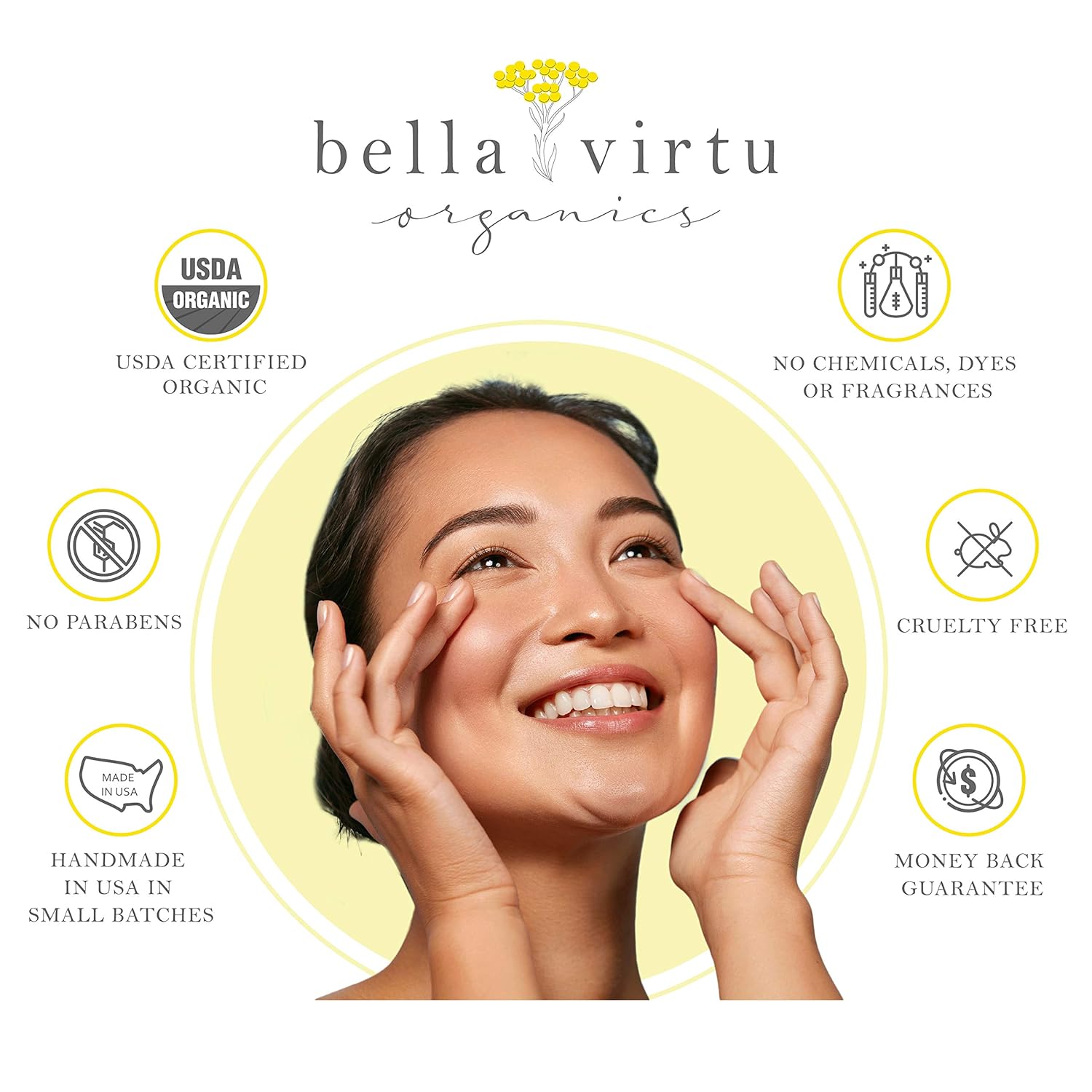 Organic Under Eye Serum for Dark Circles and Puffiness with Rosehip Oil. USDA Organic Eye bag reducer, anti-aging, anti-wrinkle, fine lines, crows feet and dark circle corrector (0.5oz/15ml): Beauty