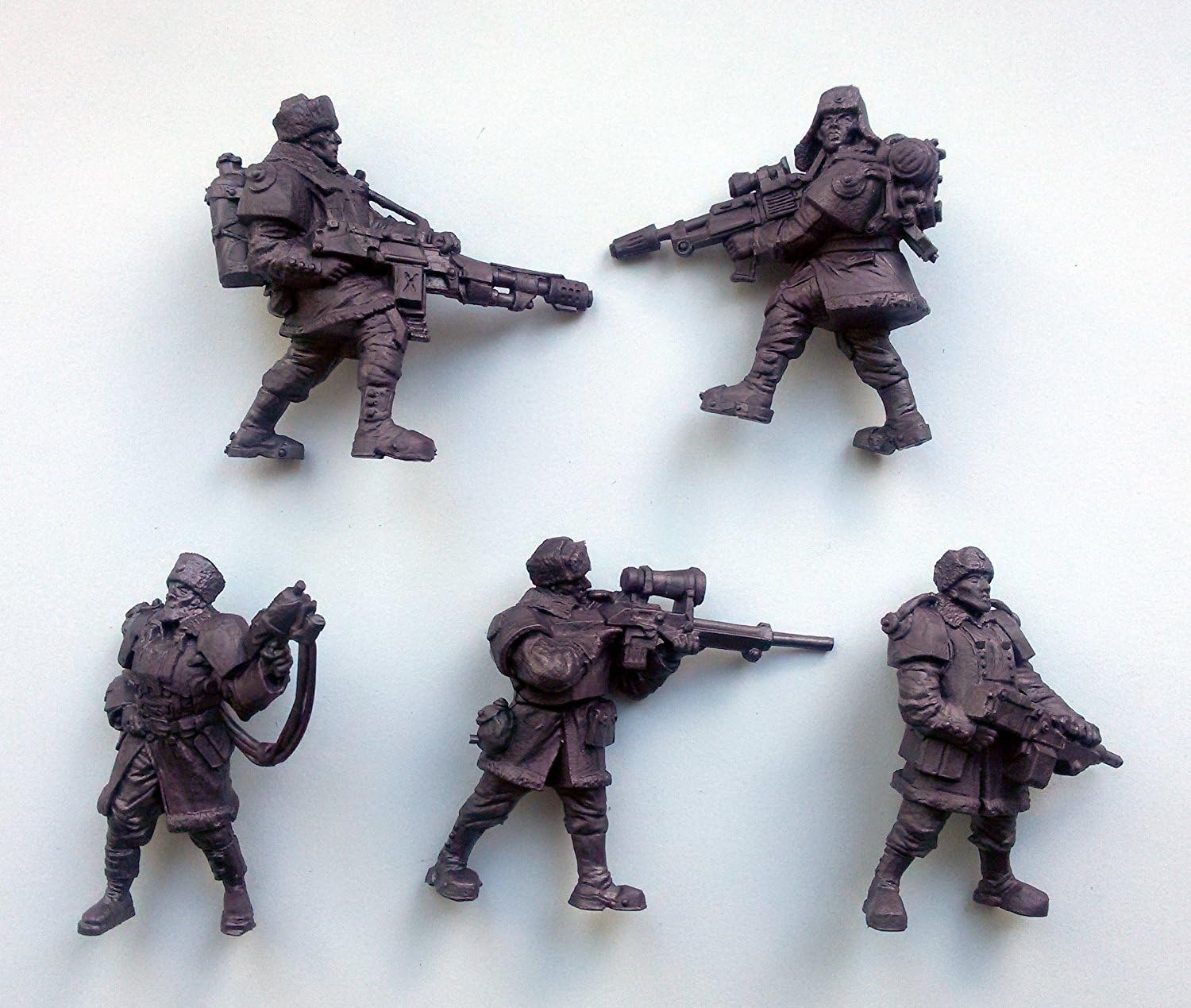 Polar Guardsmen 54 mm 1/32-6 Fantasy Figures Tehnolog Fantasy Battles Russian DND Action Miniatures