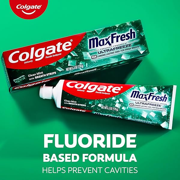 COLGATE MAXFRESH CLEAN MINT TOOTHPASTE, 6.3 OZ